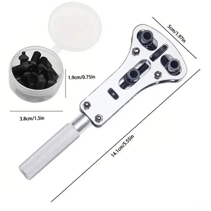 Adjustable 3-Claw Watch Case Opener - Professional Back Remover Repair Tool