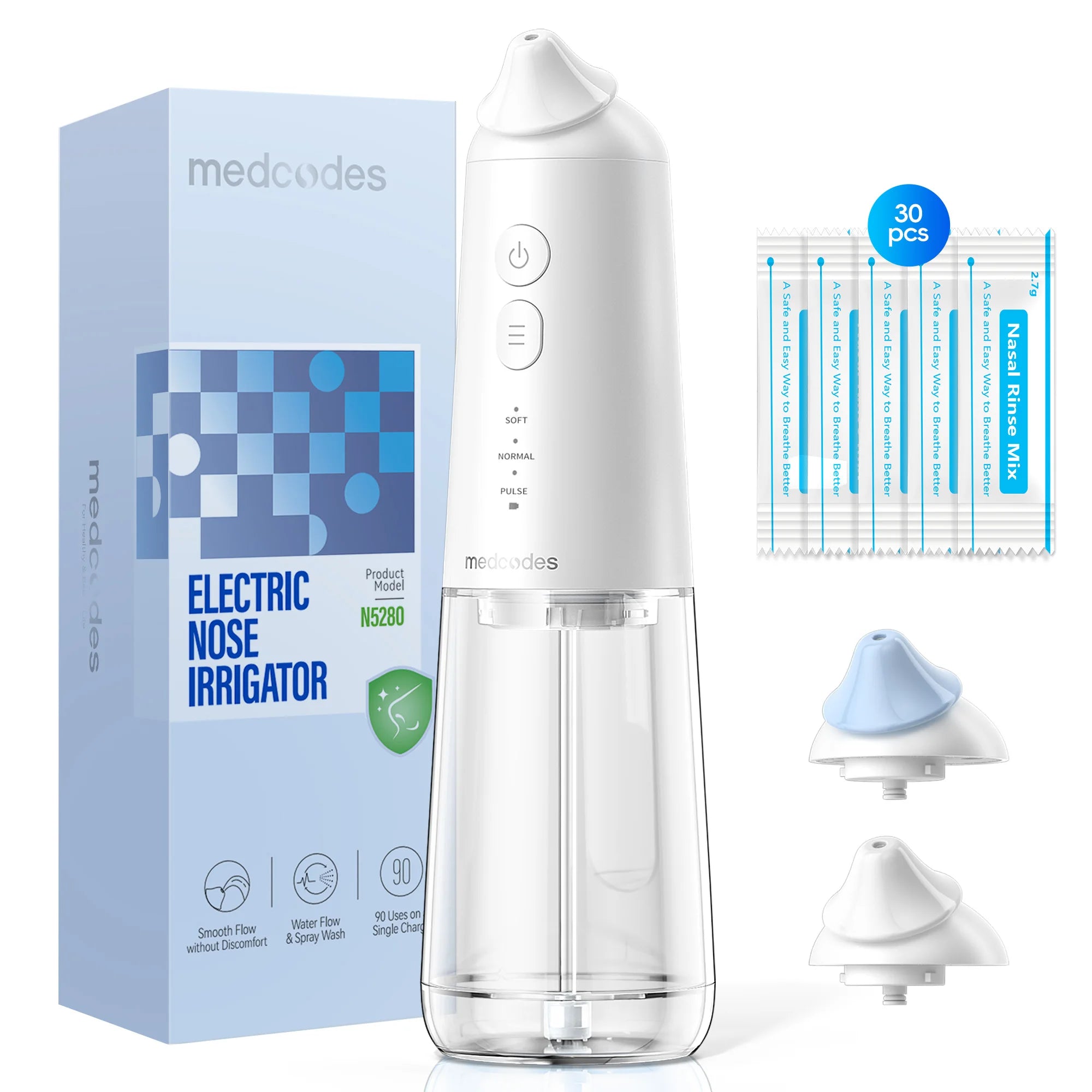 Electric Nasal Irrigation System for Sinus Relief and Nasal Congestion - 1