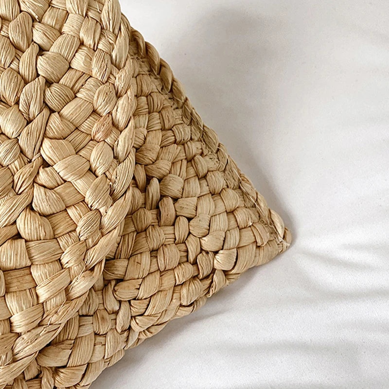 Luxury Woven Straw Clutch