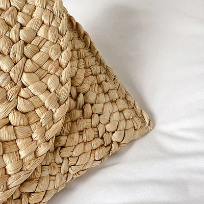 Luxury Woven Straw Clutch