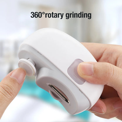 Automatic Electric Nail Clipper and Trimmer with Built-in LED Light