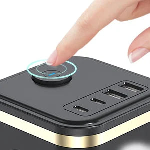 7-in-1 European Power Strip Cube with 4 USB/Type-C Fast Charging Ports - 15