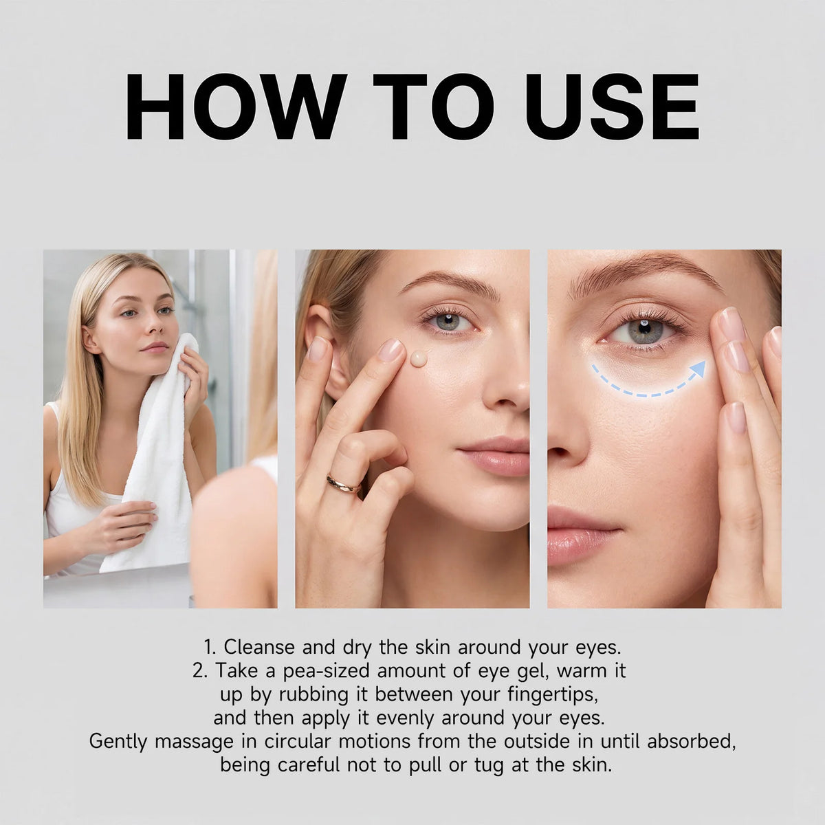 Firming Collagen Eye Cream for Dark Circles & Fine Lines - Anti-Aging Hydrating Care