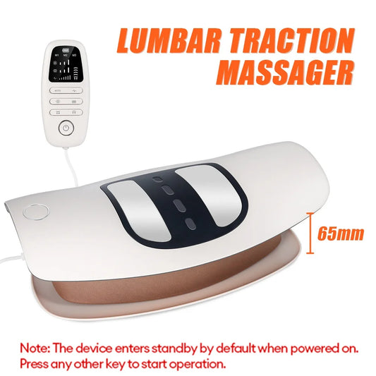 Electric Lumbar Traction Massager with Heat & Vibration