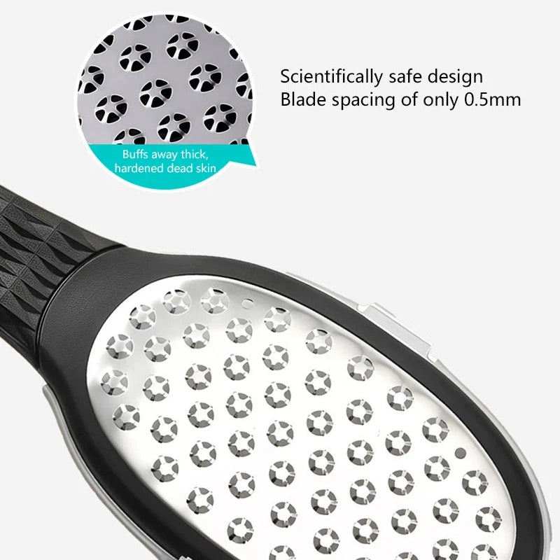 Professional Stainless Steel Foot File for Pedicure & Cracked Heel Removal - 2