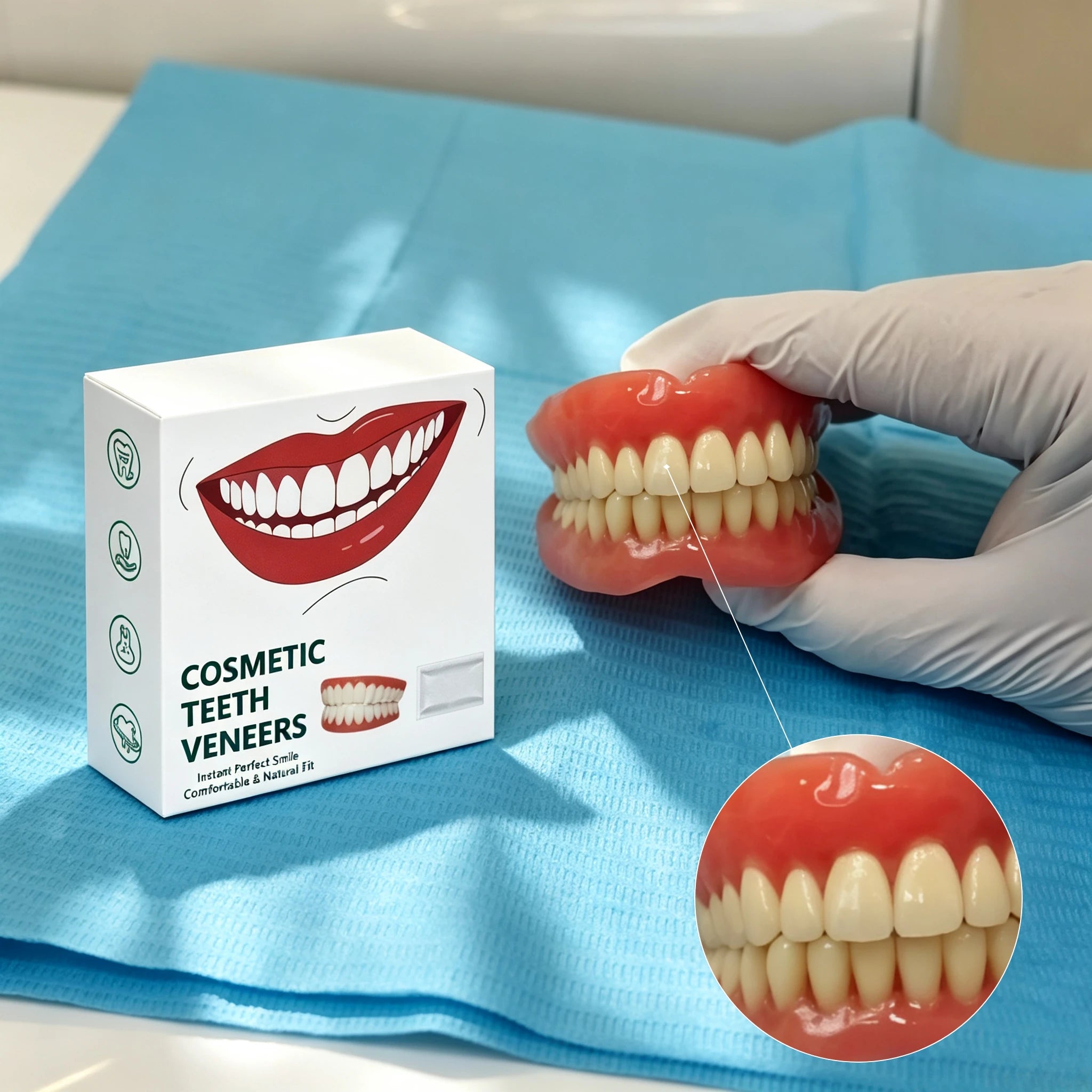 Instant Snap-On Smile Veneers – Custom Fit Reusable Cosmetic Teeth Restoration - 1