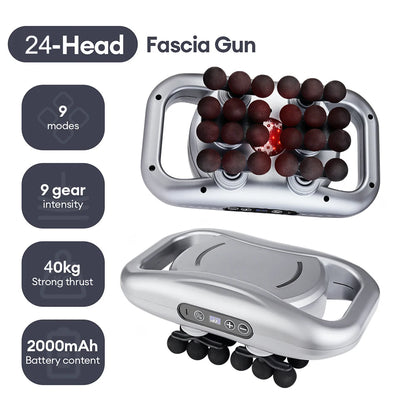 48-Head Deep Tissue Fascia Massager for Full Body Muscle Relief