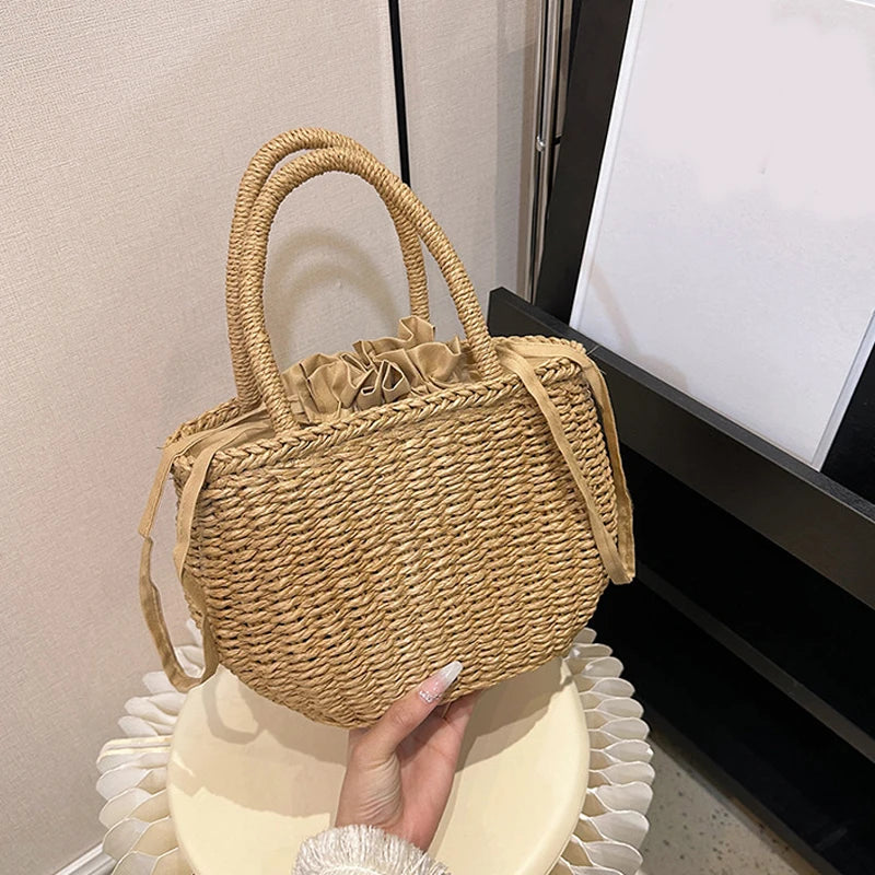 Luxury Handmade Straw Tote