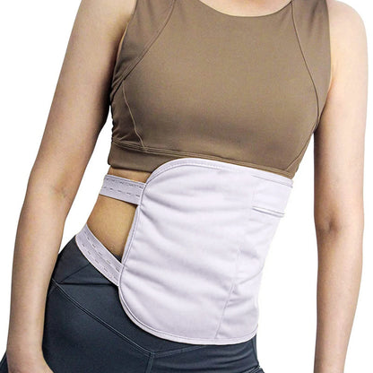 Reusable Castor Oil Pack Wrap - Adjustable Compression Waist Support Band