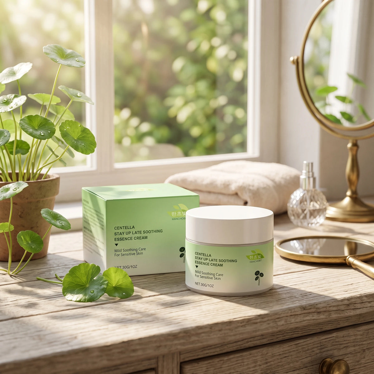 Centella Asiatica Soothing Cream – Calming Facial Moisturizer for Sensitive Skin