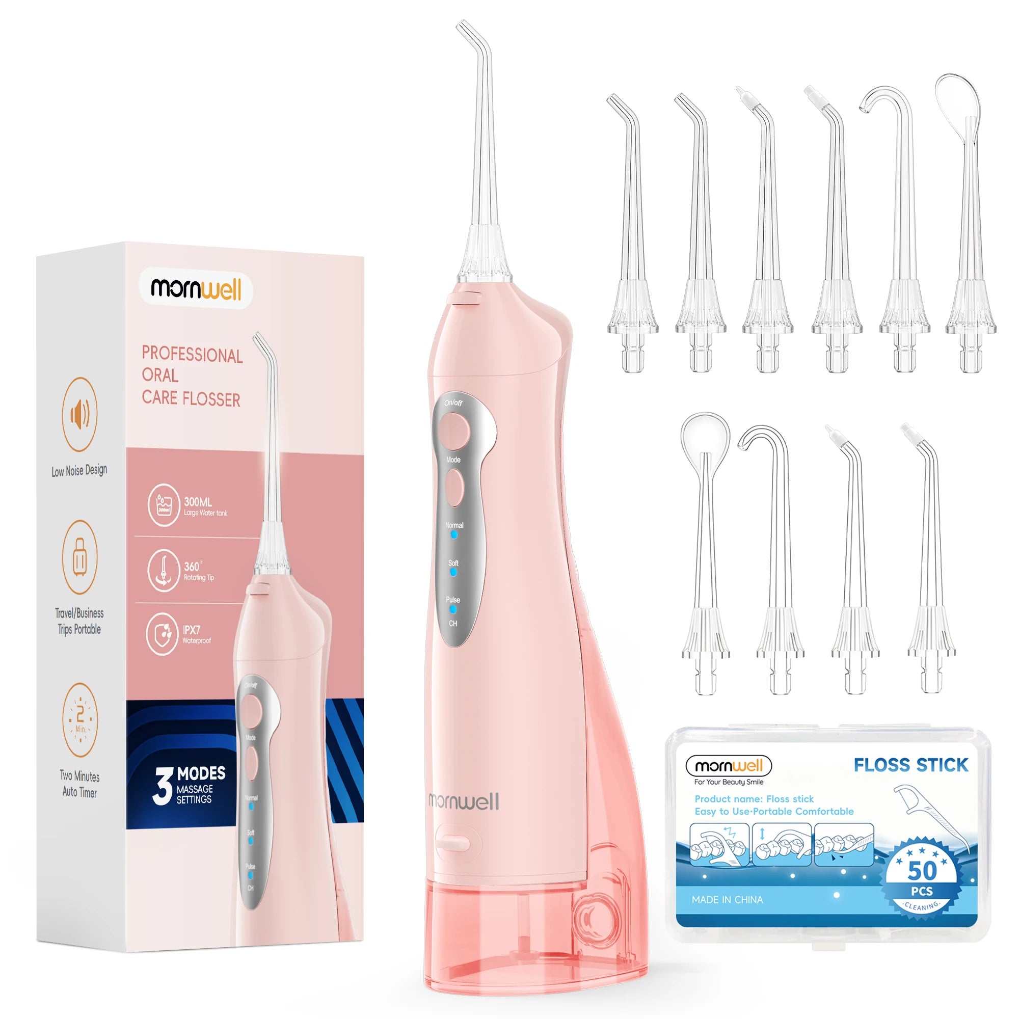 Portable Rechargeable Cordless Water Flosser for Teeth Deep Cleaning - 21