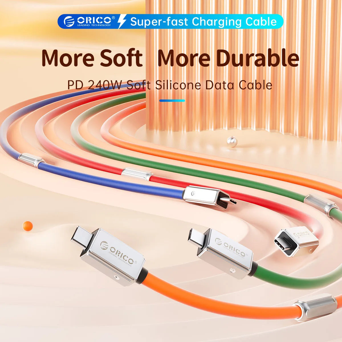 ORICO 240W USB4 Cable - 40Gbps Data, 8K Video & Fast PD Charging