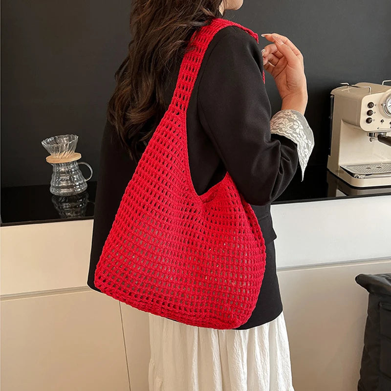 Luxury Bohemian Crochet Tote