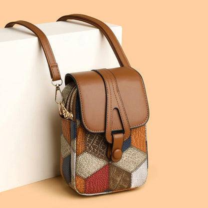 Luxury Stone Pattern Half-Moon Bag