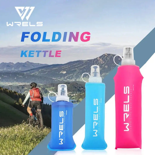 Collapsible Soft Water Bottle - BPA-Free Silicone Flask for Running & Hiking
