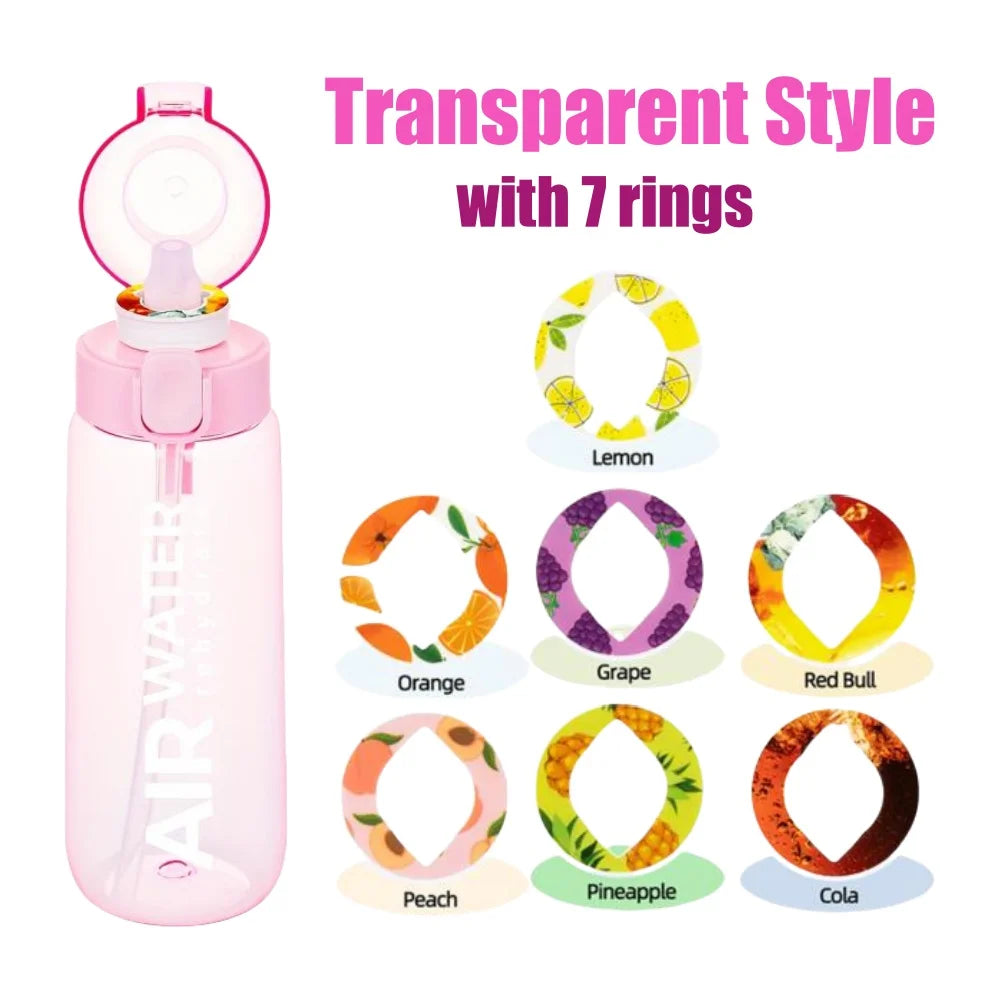 Aroma Water Bottle with 7 Fruit Pods – 750ml Scented Fitness Water Cup - 24