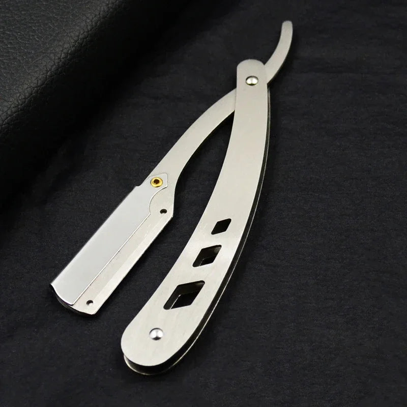 Professional Stainless Steel Folding Straight Razor for Men and Women - 16