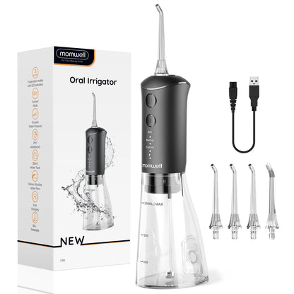 Portable Rechargeable Oral Irrigator - 300ml Water Flosser with 3 Cleaning Modes