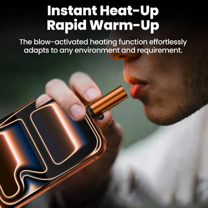 Portable USB-C Mobile Cigarette Lighter - Instant Blow-to-Ignite Tech