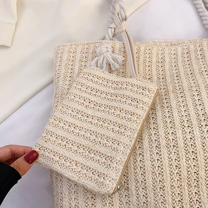Bohemian Straw Tote