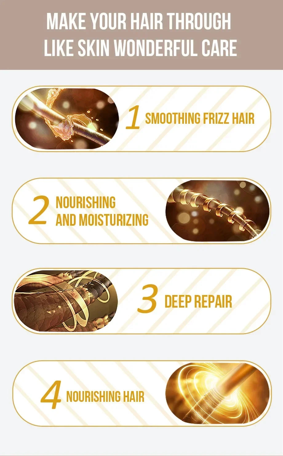 Keratin Collagen Deep Repair Hair Mask - Smooth, Shiny & Frizzy Hair Treatment