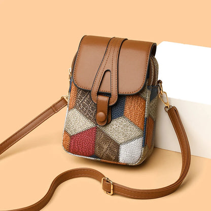 Luxury Stone Pattern Half-Moon Bag