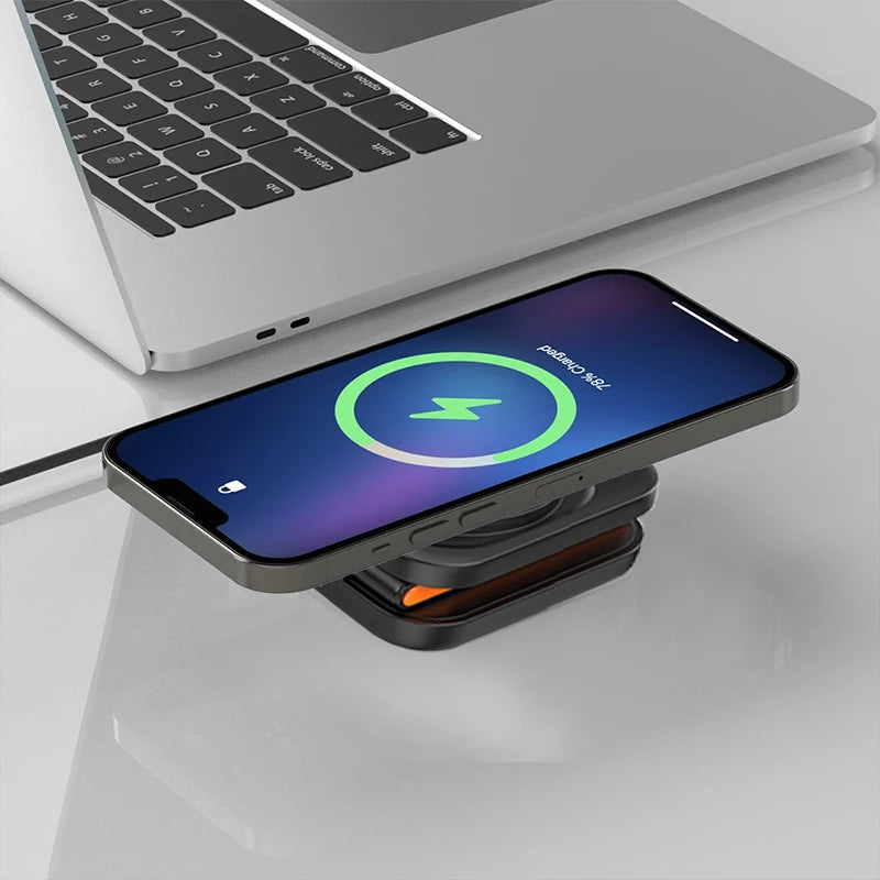 3-in-1 Foldable Magnetic Wireless Charging Station for Apple Devices - 5