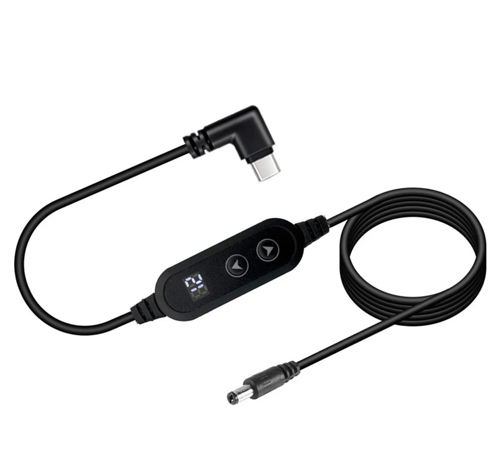 USB-C to DC Fast Charging Power Boost Cable - 5V/9V/12V/15V/20V Adapter - 9