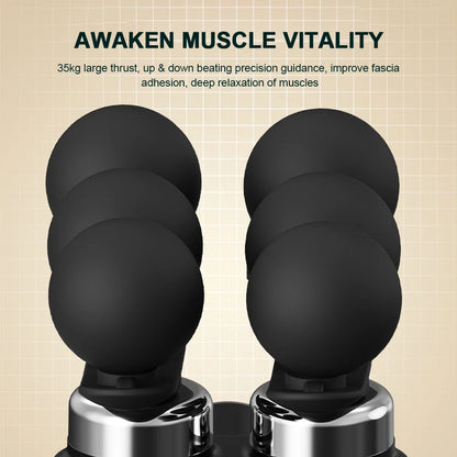 Deep Tissue Muscle Massage Gun with Detachable Handle