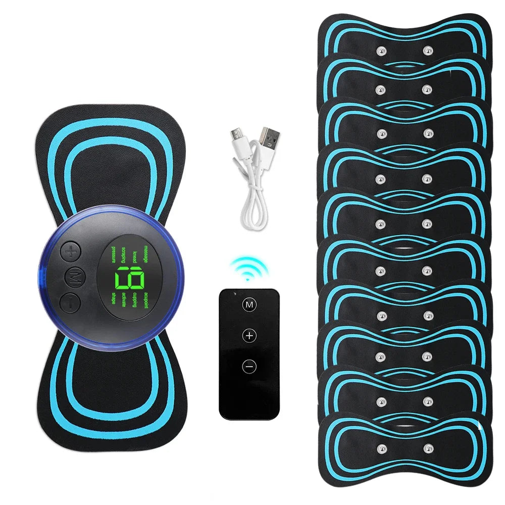 Mini EMS Neck & Body Massager - Portable TENS Muscle Stimulator