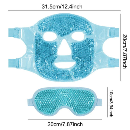 Gel Bead Cooling Ice Face Mask – Hot & Cold Therapy for Face & Eye Care