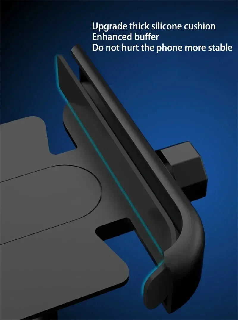 Heavy-Duty Aluminum Motorcycle & Bicycle Phone Mount - Secure GPS Holder