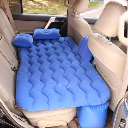 Universal Inflatable Car Air Mattress - Travel Bed & Portable Camping Mat with Pillows