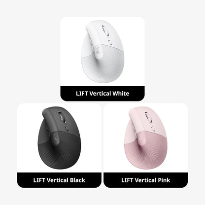 Ergonomic Vertical Wireless Mouse - Silent Bluetooth Optical Mouse