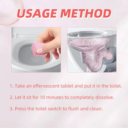 Powerful Toilet Bowl Cleaner Tablets – Deep Stain & Odor Remover (10-20pcs)