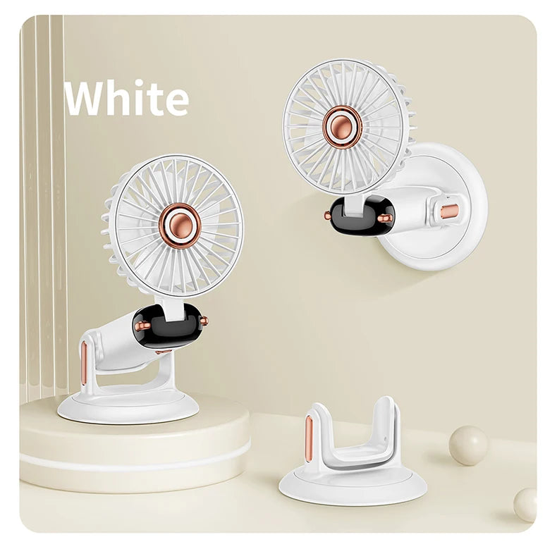 Portable 5-Speed Handheld & Neck Fan with Phone Stand & LED Display - 48