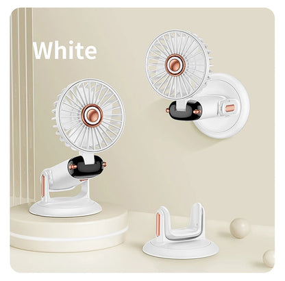 Portable 5-Speed Handheld & Neck Fan with Phone Stand & LED Display