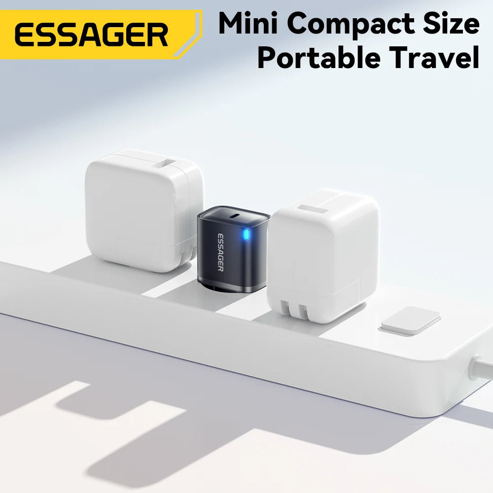 Mini 30W USB-C Fast Charger - PD & QC 3.0 Power Adapter for iPhone & Android