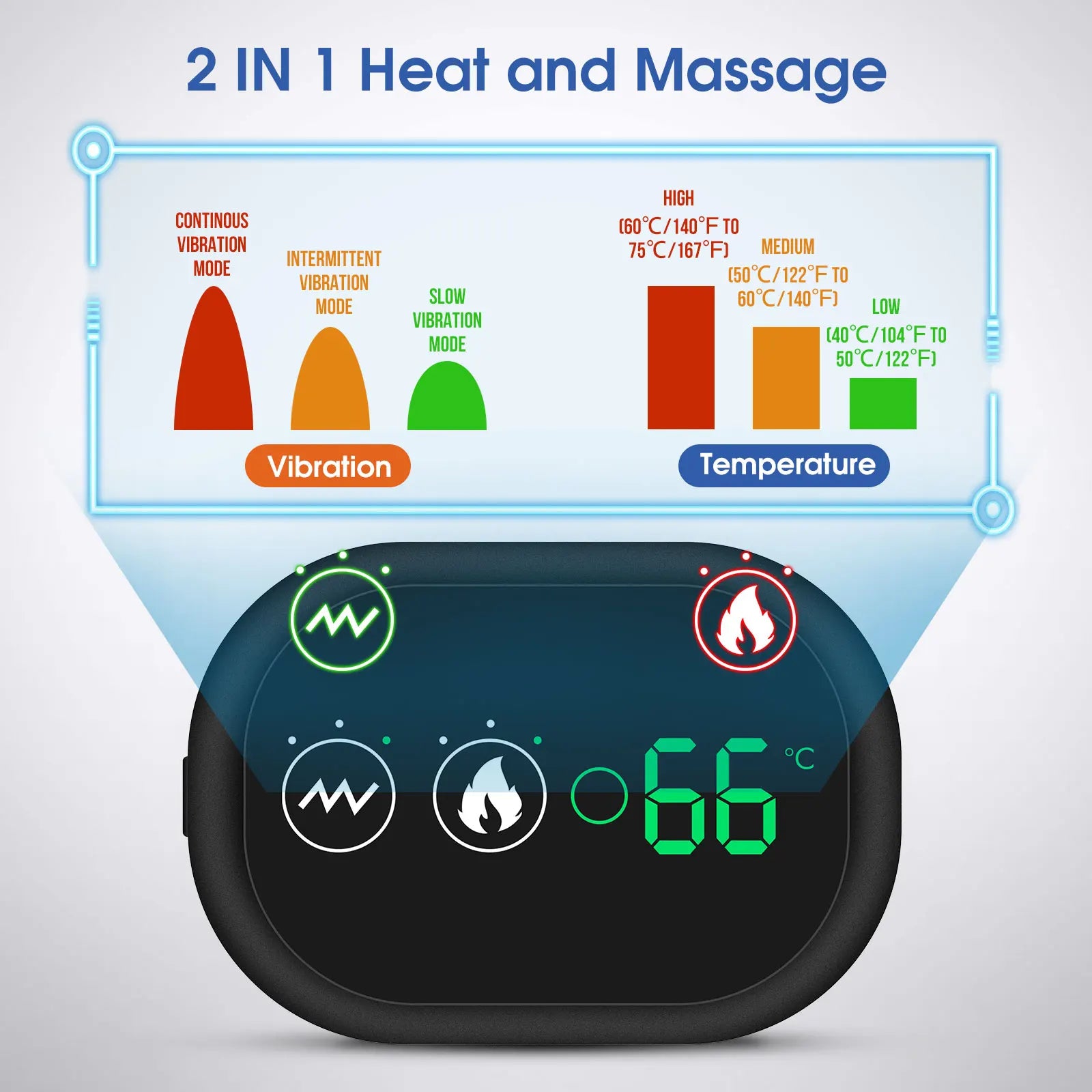 Heated Joint Massager Brace for Shoulder Knee Elbow - 11