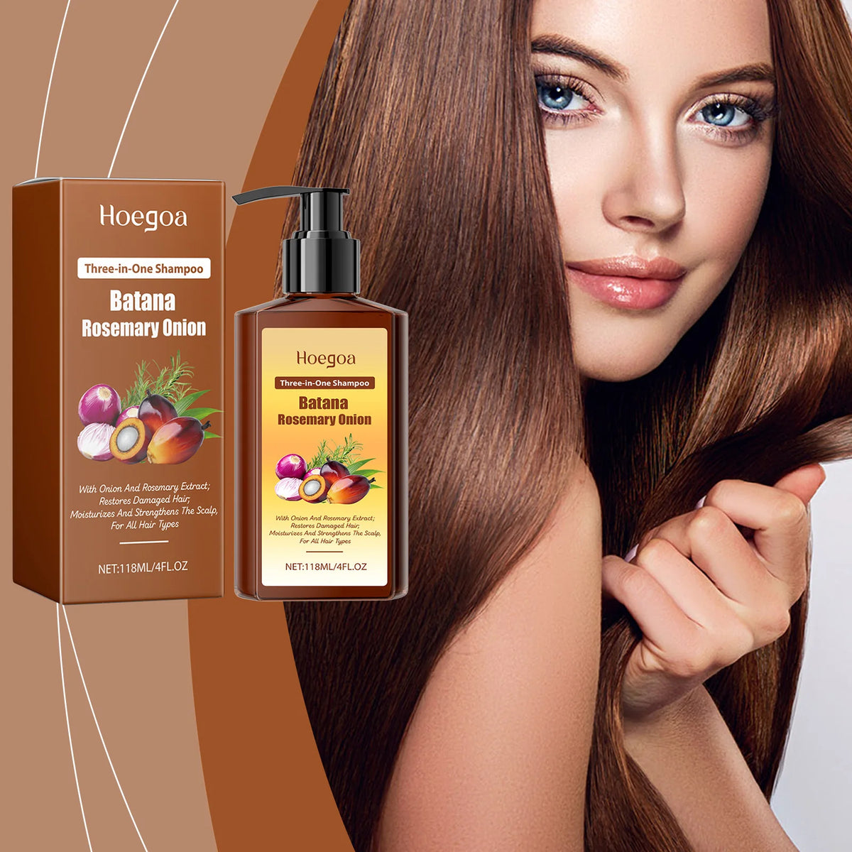 Batana & Rosemary Hair Growth Shampoo for Deep Scalp Repair & Anti-Dandruff