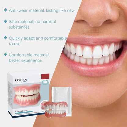Silicone Dental Repair Kit - Removable Cosmetic Dentures for Natural Smile