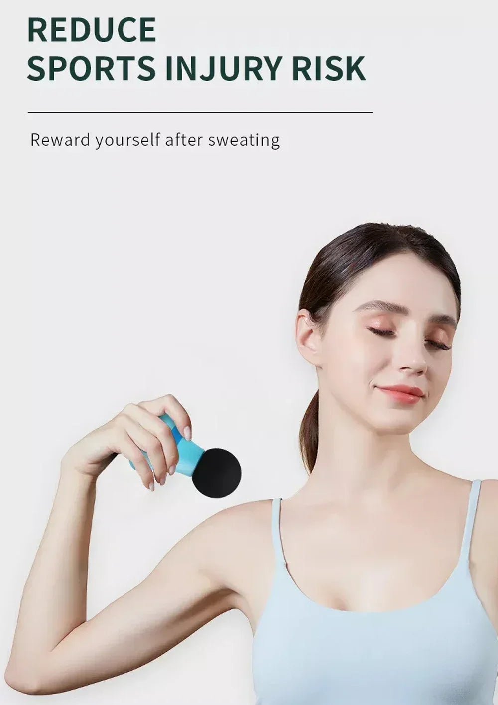 Mini Deep Tissue Massage Gun - Portable Handheld Muscle Massager - 12