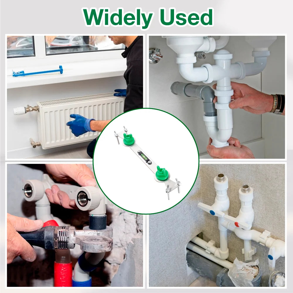 Stainless Steel Water Pipe Leveler with Bubble Level Indicator - Plumbing Tool