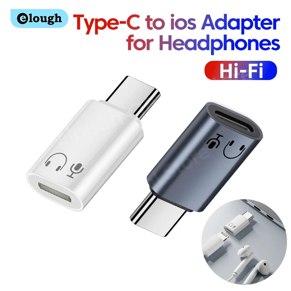 Lightning to USB-C Adapter - High-Speed Audio & Data Converter - 1