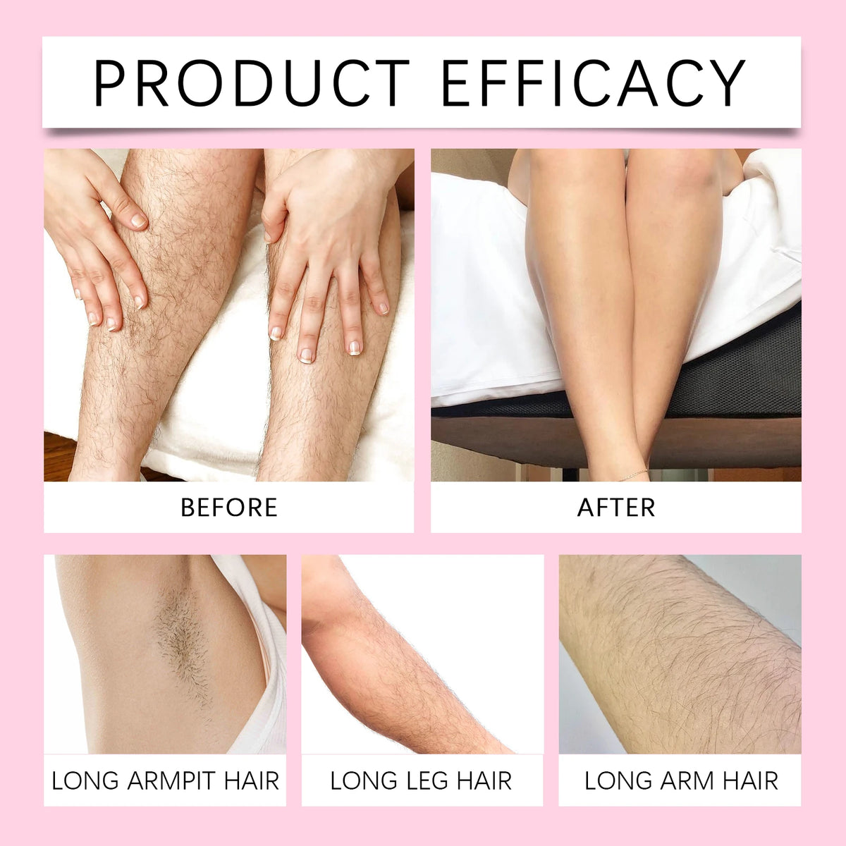 Painless Hair Removal Cream - Gentle Depilatory for Smooth & Silky Skin