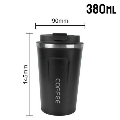 Insulated Stainless Steel Travel Mug - Leak-Proof Coffee Cup 380/510ml