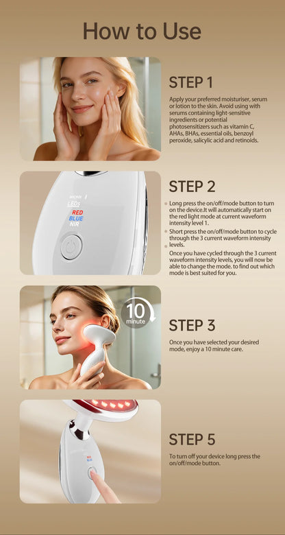 LED Facial Sculpting & Body Contouring Device - Skin Tightening Massager