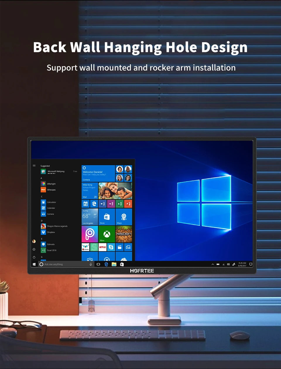 18.5" 120Hz Portable Gaming Monitor 100% sRGB HDR10 IPS Laptop Display