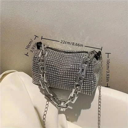 Luxury Glitter Rhinestone Bucket Bag