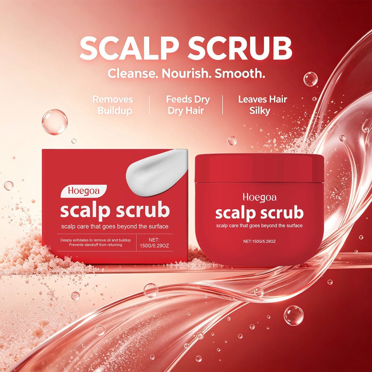 Deep Cleansing Scalp Scrub Exfoliator for Dandruff Relief and Oil Control